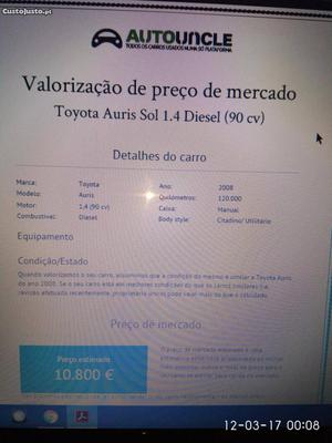 Toyota Auris Sol Maio/08 - à venda - Ligeiros Passageiros,