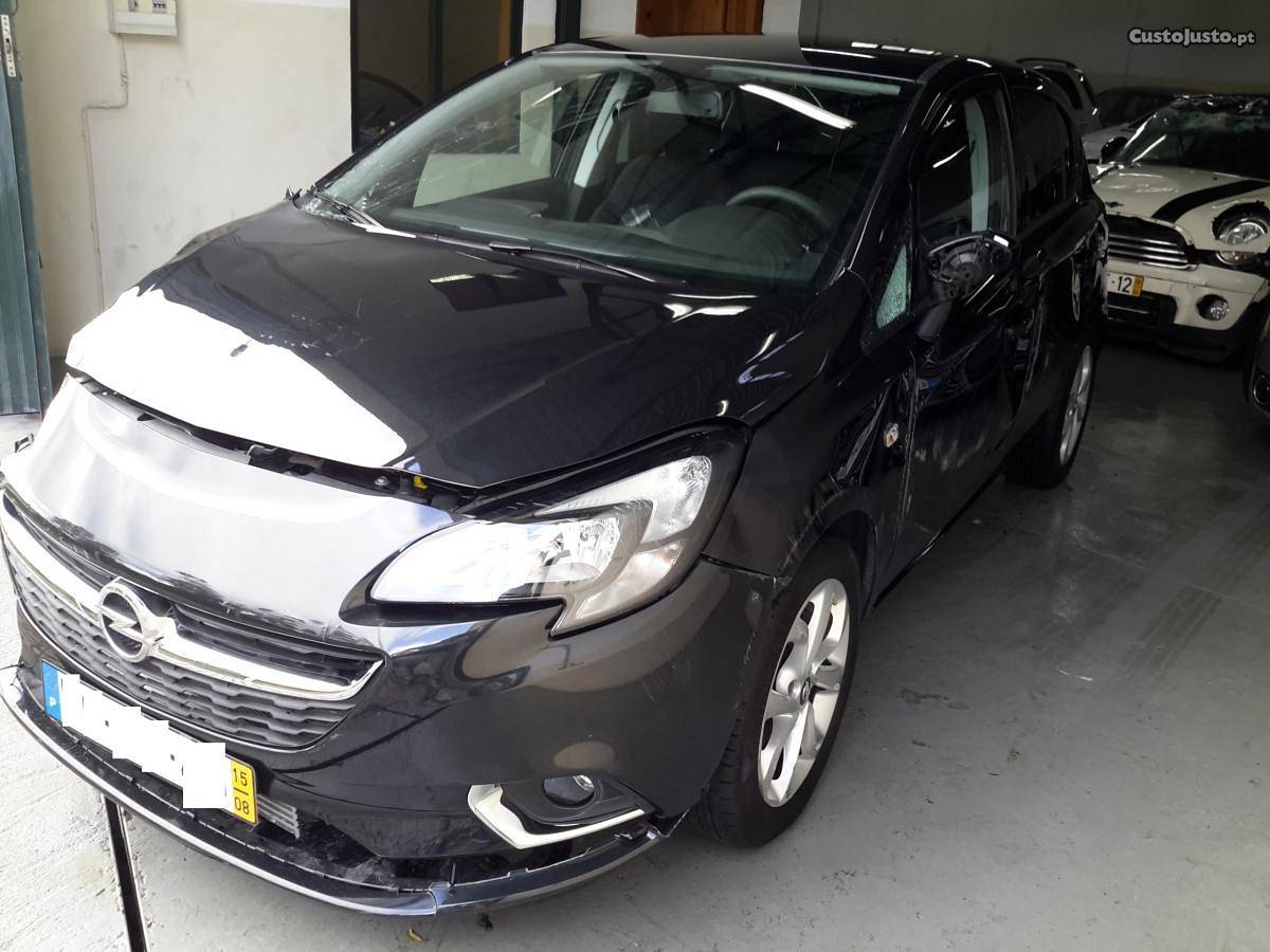 Opel Corsa 1.0 T sinistrado Agosto/15 - à venda - Ligeiros