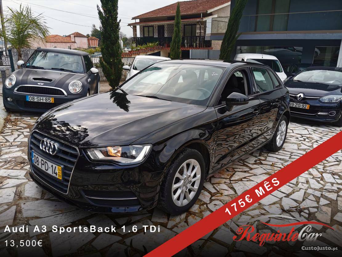 Audi A3 Sportback 1.6 TDi Setembro/14 - à venda - Ligeiros