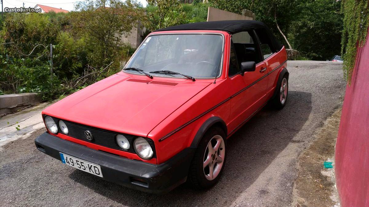 VW Golf 1.8Gl cabriolet Abril/87 - à venda - Ligeiros