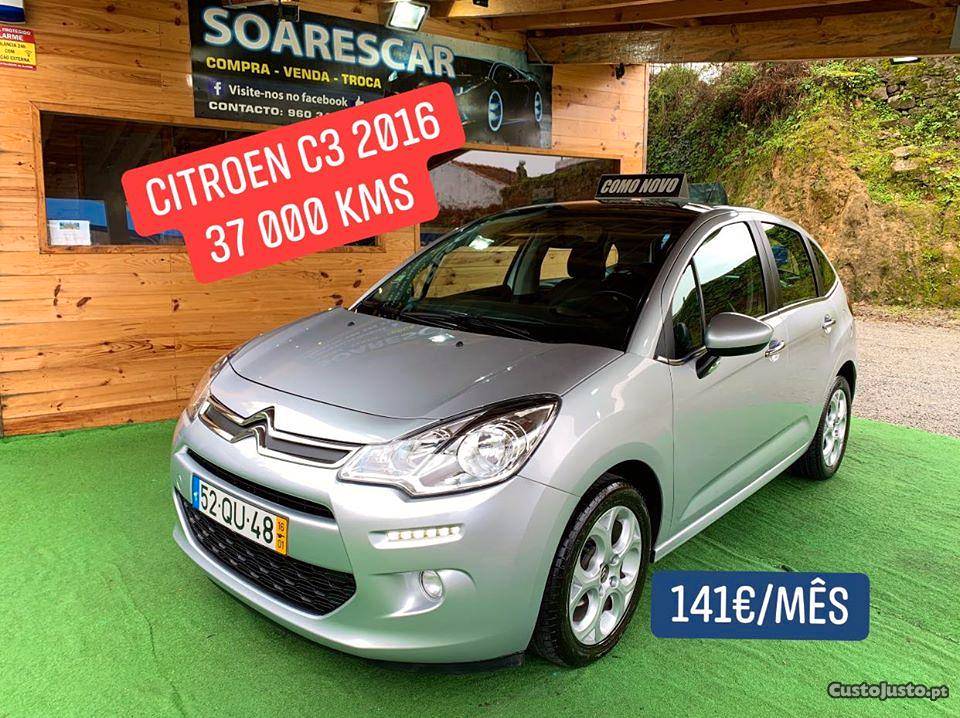 Citroën C3 1.2 PURE TECH 37M KM Janeiro/16 - à venda -