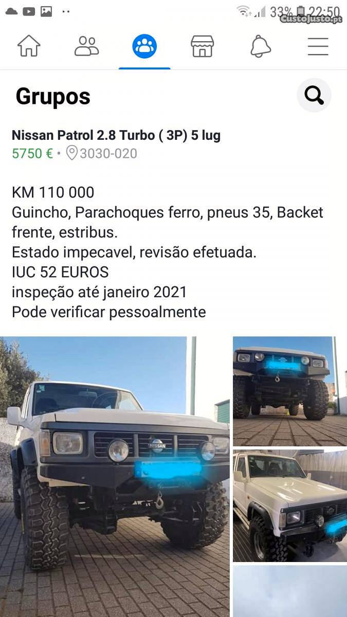 Nissan Patrol  Turbo Janeiro/90 - à venda - Pick-up/